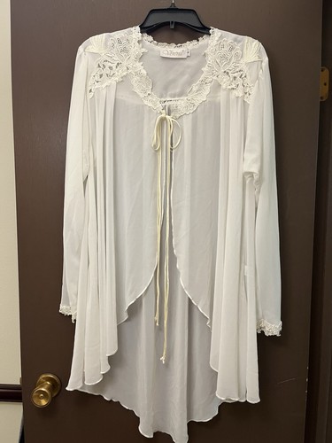 Vintage verena ivory chiffon - ivory,