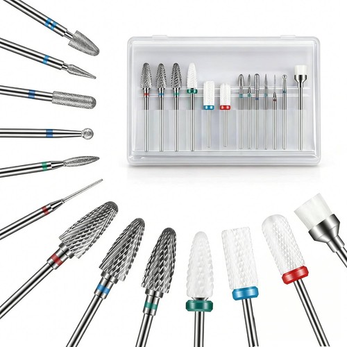 13pcs nail drill bits - drill, with