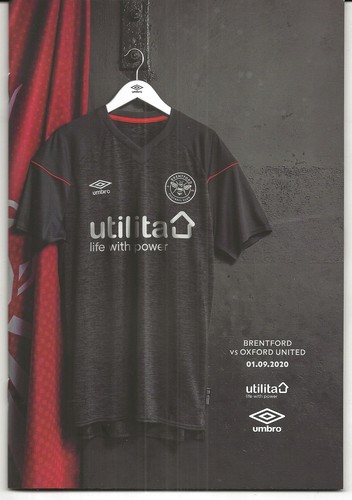 Football programme brentford - football, v