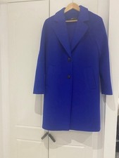Marks & Spencer Cobalt Blue Ladies Coat Size 8