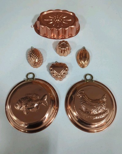 Lot vintage hanging copper - lot,