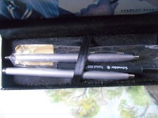 HARVEY MAKIN ROLLER BALL PEN & BALLPOINT PEN SET - GUN METAL GREY  - HM321 BNIB