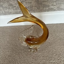 Vintage murano glass fish