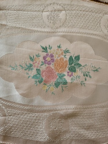 Old bleach irish tablemats - old,