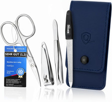 Solingen Manicure Set for Women and Men - 4-Piece Nail Kit, Comprising Sharp Sci