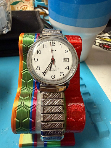 Timex automatic 34mm silver - timex, ss