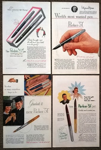Four 1950s vintage adverts - four,