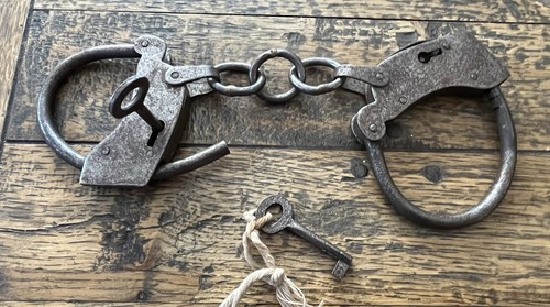 Pair vintage handcuffs - of,