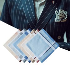 6x Cloth Men's Handkerchiefs