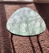 Atomic plant stand small table mid century melamine tripod table 