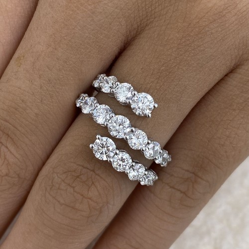 1ct round band ring white - round,