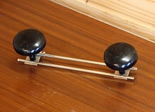 VINTAGE 22cm Mid Century Coat Hooks - French Metal Hanger Wall Decor Sputnik