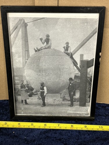 Antique print building globe - antique,