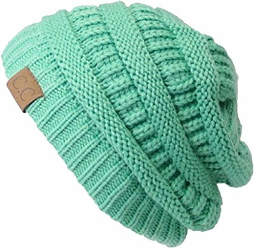Slouchy cable knit beanie - slouchy,