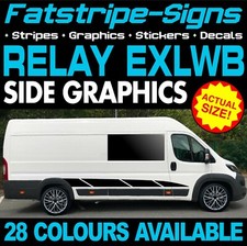 to fit CITROEN RELAY L4 EXLWB GRAPHICS STICKERS STRIPES DAY VAN CAMPER MOTORHOME