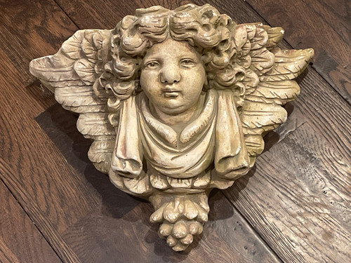 Cherub angel cast - cherub, stone