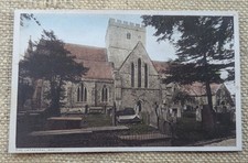 Brecon Cathedral & Graveyard, Powys, J. Clark Stationer Postcard 