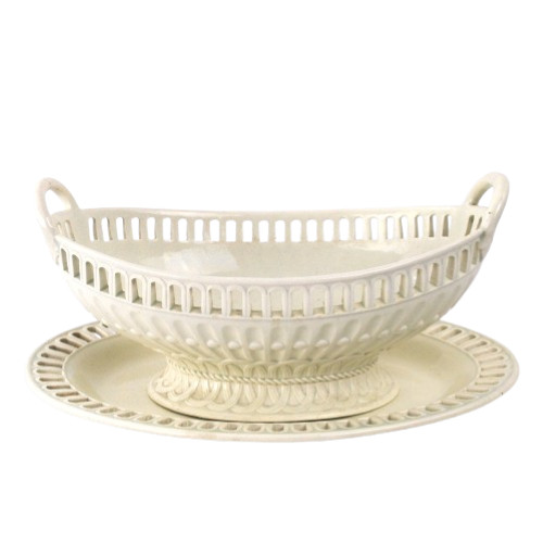 Wedgwood creamware oval - wedgwood,