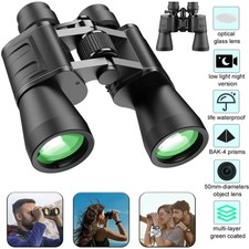Day/Night 20X50 Military Zoom Powerful Binoculars Optics Hunting Camping UK ,
