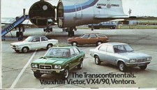 Vauxhall Victor, VX4/90 & Ventora FE 1972-1973 UK Market Foldout Sales Brochure