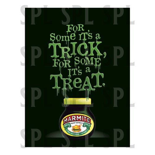 Marmite halloween metal sign - marmite,