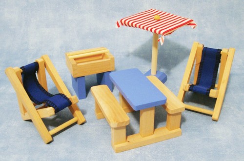 Dolls house piece blue - dolls,