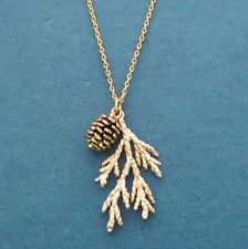 Cute Pinecone Maple Leaf Silver Gold Chain Necklace Pendant Gift