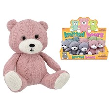 Sitting Knitted Bears 14Cm