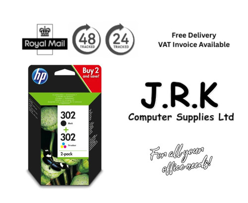 302 black colour ink - hp,