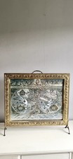 Vintage Brass Fire Screen/