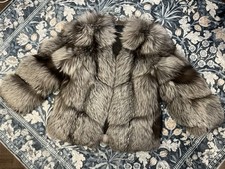 Mid-length Silver Fox Coat
