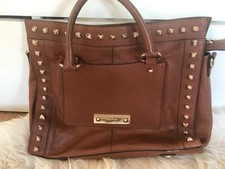 Large Karen Millen Tan Leather Bag. Great Condition.