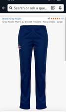 Gray-Nicolls Matrix V2 Cricket Trousers - Navy - Men Large - New without Tags