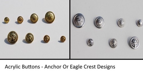 Acrylic decorative buttons - decorative,