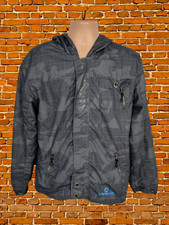AIRWALK GREY WINDCHEATER JACKET SMALL OVERSIZED MENS LIGHTWEIGHT HOOD SKATER