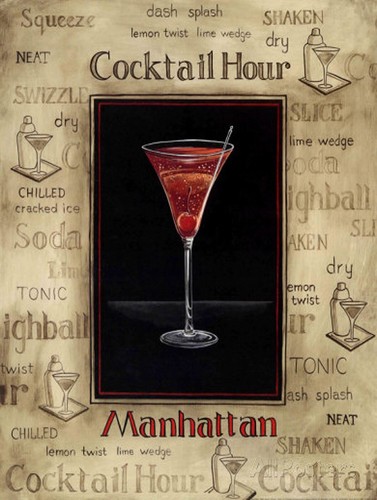 Cocktail hour retro - retro, vintage