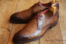 Jeffery West Tan Brown Leather Derby Brogue Lace Up Shoes UK 10 US 11 EU 44