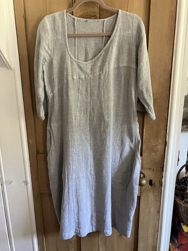 Sahara balloon dress linen - sahara,