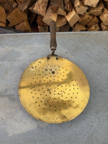 Vintage brass fire fireside - brass,