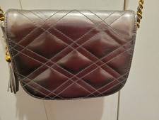 Shoulder Bag - Metallic  Pewter Colour 