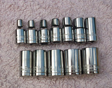 HALFORDS ADVANCED 12 PIECE SHALLOW SOCKET SET, 1/4" DRIVE, 6 POINT, 4mm to 13mm.