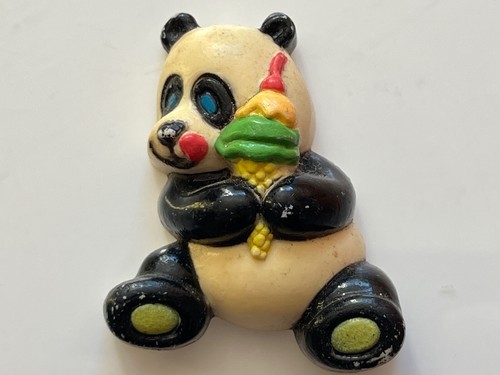Fridge magnet panda with ice - fridge,