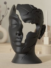 Abstract Broken Face Sculpture