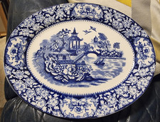 Antique OLDE ASTON WARE blue