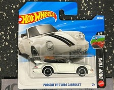 PORSCHE 911 TURBO CABRIOLET WHITE Hot Wheels 2026 1:64 **COMBINE POSTAGE**
