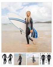 Osprey Womens Origin 3mm Wetsuit | Full Length Neoprene Wetsuit, Black