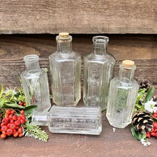 Vintage Old Clear Glass Poison