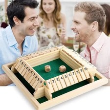 4 Players Shut The Box Wooden