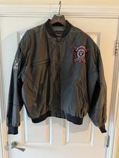 Vintage Los Angeles Raiders Jacket Campri Team Line Bomber NFL Size Large