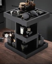 Large Jewellery Box, Perfume Jewelry Storage Organizer Rotating Display Men Gift